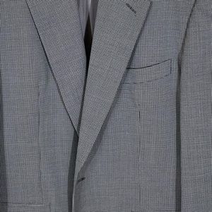 Mens black and white print blazer